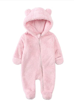 Varm flanellsparkdräkt för baby