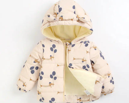 Dunvadderad jacka för bebisar och barn