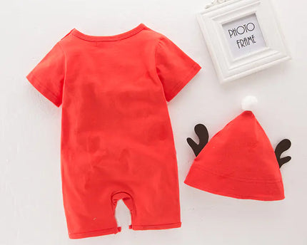 Babykläder för julen snögubbe