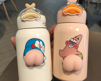 Children's Duckling Cup With Straw Insulation