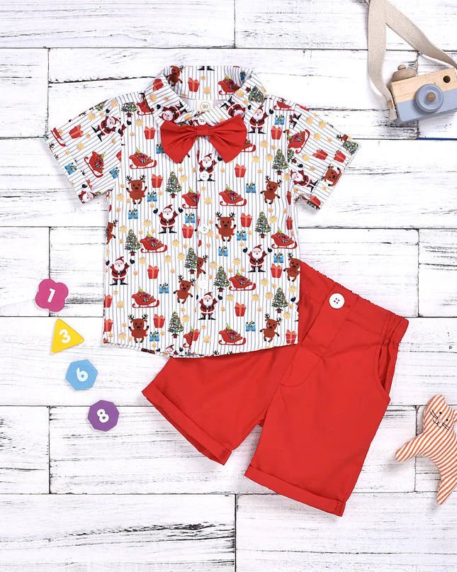 Julset pojke med fluga