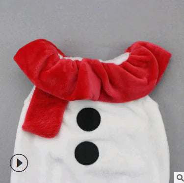 Babyset snögubbe juloutfit