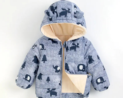 Dunvadderad jacka för bebisar och barn