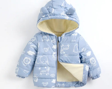 Dunvadderad jacka för bebisar och barn