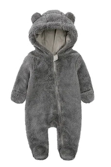 Varm flanellsparkdräkt för baby