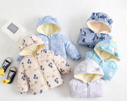 Dunvadderad jacka för bebisar och barn